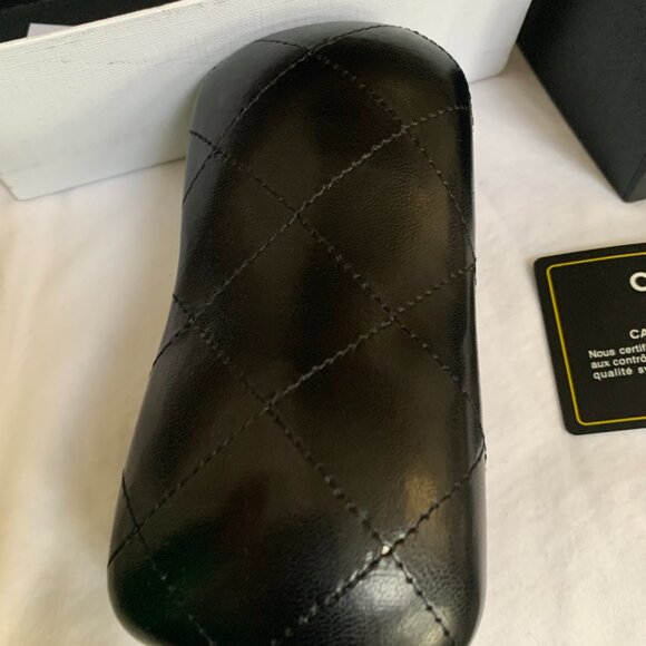 Chanel Black Clamshell Sunglasses Case With Storage Box. - Picture 9 of 12